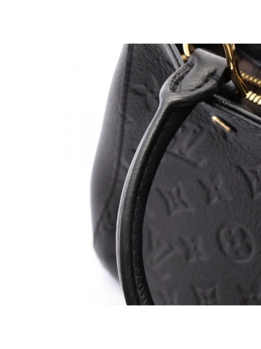 Louis Vuitton Handbag Montaigne BB Monogram Empreinte Noir 2-Way Leather